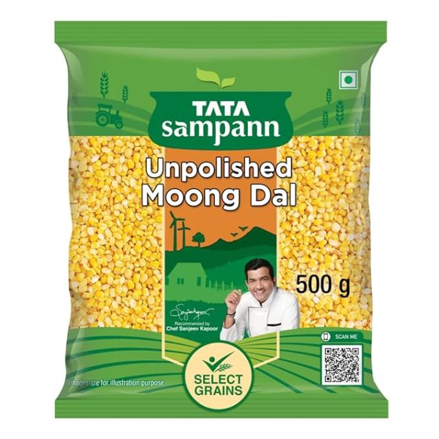 Tata Sampann Unpolished Moong Dal (Split), 500g